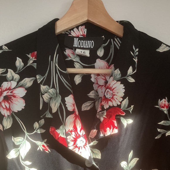 2 pc Vintage MODIANO blouse/skirt set - Picture 3 of 8